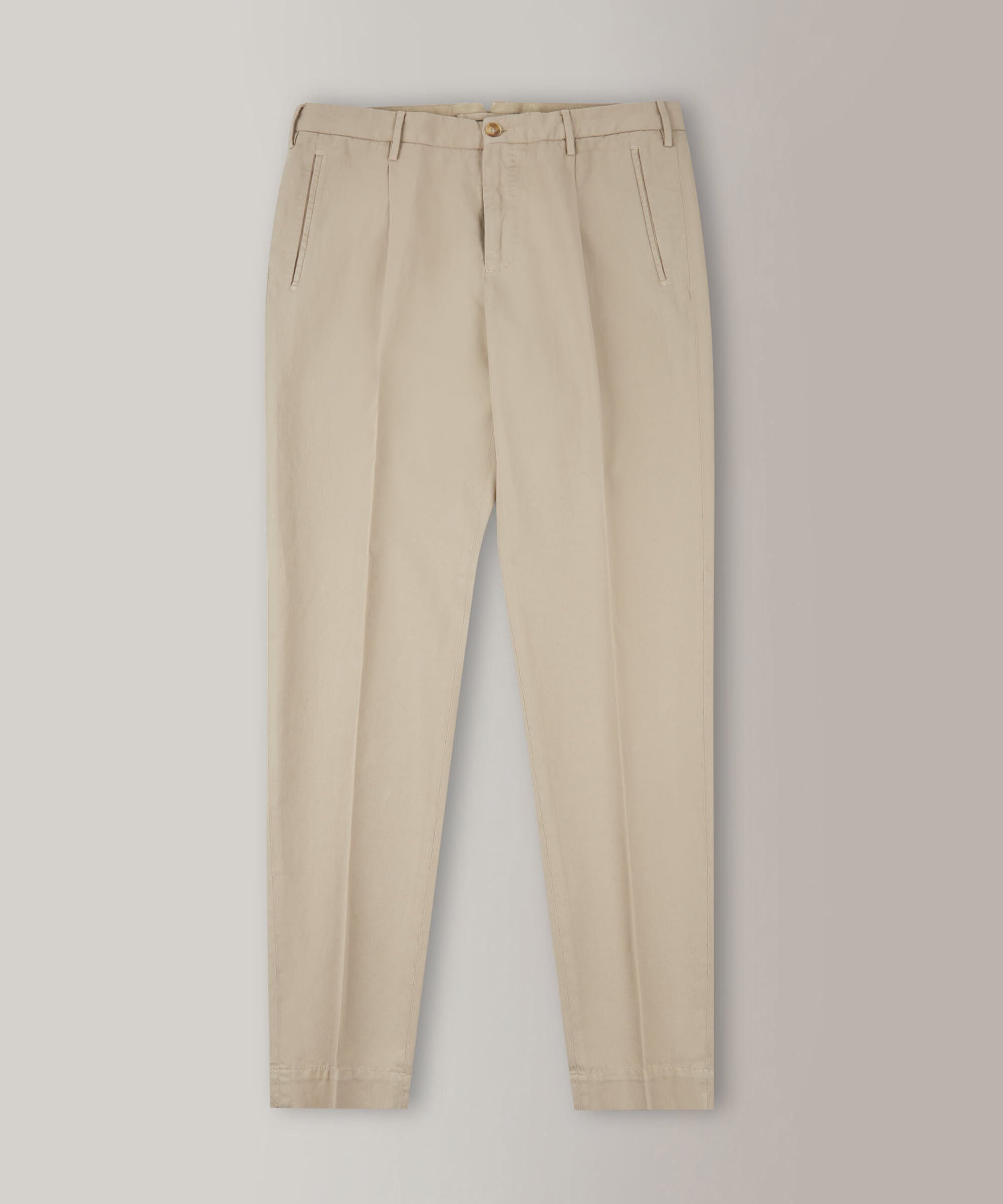 Cotton Casual Tapered Trousers | Trousers & Leggings | The White Company UK